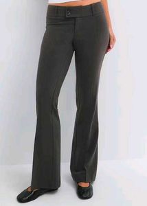Grey low waist flared Pants