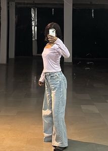 Lilac Square Neck Long Sleeve Top