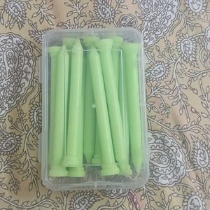 Premium Taper Candles - Fluorescent Green (12 Pcs)