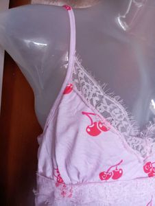 Cute Cherry Print Camisole Top