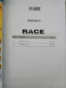 New Unused Allen Race JEE (Main+Advanced)latest yr