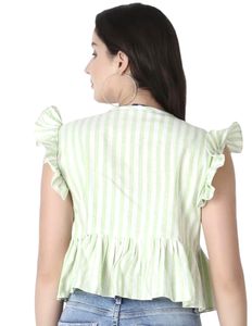 Western Striped Print Top For Women’s