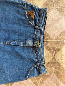 blue denim skirt
