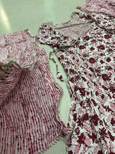 Floral Kurta Set with Dupatta