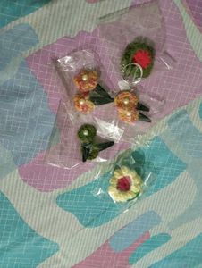 hair clips key chain