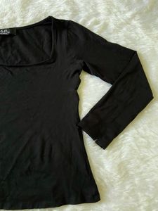 Black Full Sleeves Top