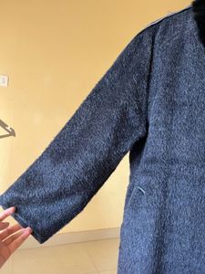 Stylish Wool Blend Overcoat