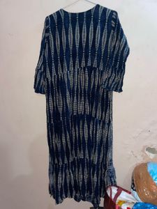 Embellished Blue Ethnic Kurta