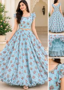 Floral Print lehnga