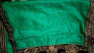 Emerald Green Kurti  with Gold Embellishments