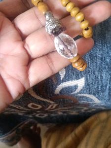 boho classic wooden beaded mala bracelet