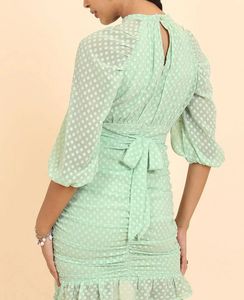 Tokyo Talkies Mint Green Mini Dress