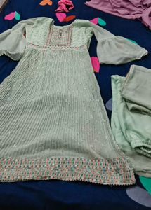 Beautiful Light Green Kurta Set