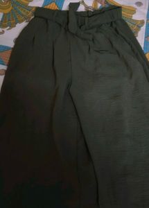 Olive Green Wide Leg Pants