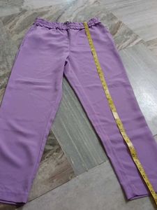 Lavender Elastic Waist Pants