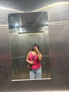 Cute Pink Spaghetti Strap Top