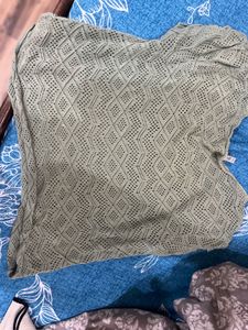 Crocheted Knit Top