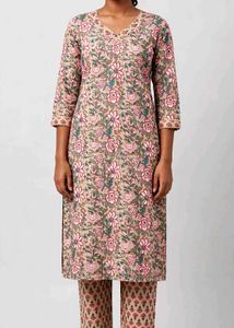 Floral Print Kurta Set for Women