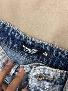 Light Wash Wide Leg Denim Jeans