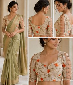 Floral Print Designer Blouse
