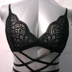 (564)Rust Red Bra 34
