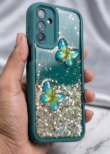 Samsung Galaxy A15 5G Sparkly Butterfly Phone Case