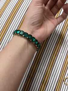 Elegant Emerald Cut Bracelet