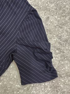 Chic Striped Wrap Top