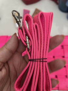 Bright Pink Woven Clutch