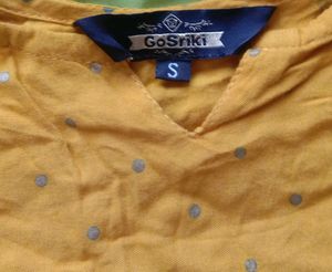 Yellow Kurtha  Pant And Shwall