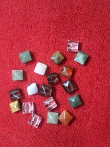 Assorted Crystal Pyramids/7 chakra bracelet pieces