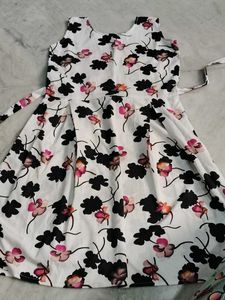 Floral Short Frock Sleeveless