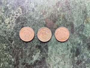 Vintage 25 Paise Coins