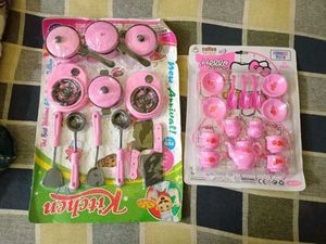 Pink Toy Kitchen Set & Tea Se