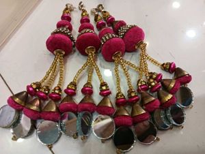 Pink &amp; Gold Tassels