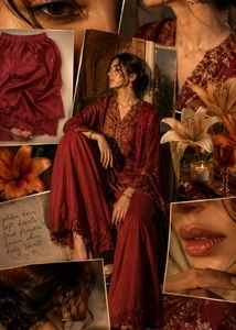 Red polka dot Palazzo Pants with Lace Detail
