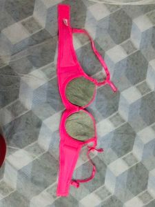 Bright Pink Padded Bra