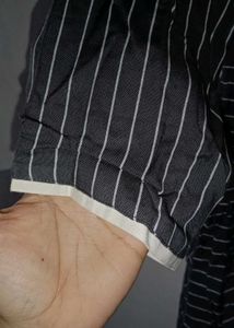 Striped Grey Kurta