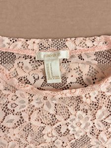 Forever 21 Sheer Lace Cropped Top1 — Vintage/Archi