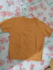 Mustard Short Sleeve Top