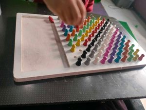 Colorful Peg Board Game Set