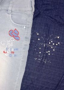 Charming Blue top+ casual wear denim
