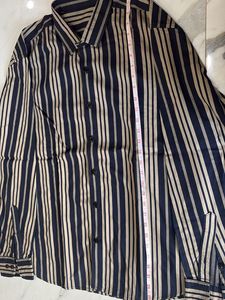 Striped Button-Up Shirt