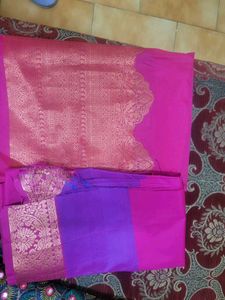 Vibrant Pink Silk Saree