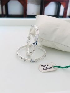 Pure silver Kids Bangles (wt:-18.100g)