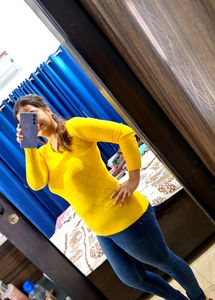 Yellow Sweatshirt for women