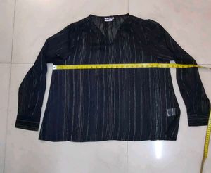 Striped Sheer Blouse