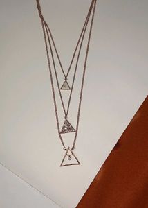 Madame: Layered Triangle Necklace