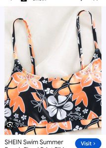 SHEIN Vibrant Floral Bikini top