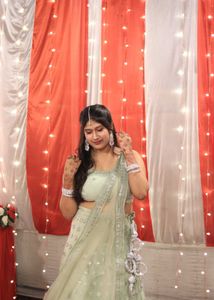 Designer mirror work Lehenga Choli Set